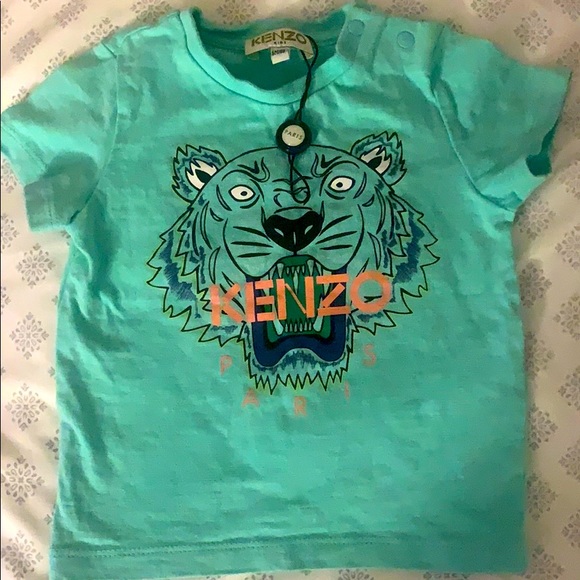 printed tiger kenzo logo T-shirt - Picture 3 of 4